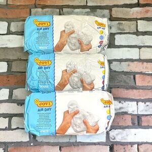 Lot of 3rJovi Air Dry White Modelling Clay 3.3lbs (1000 g)t